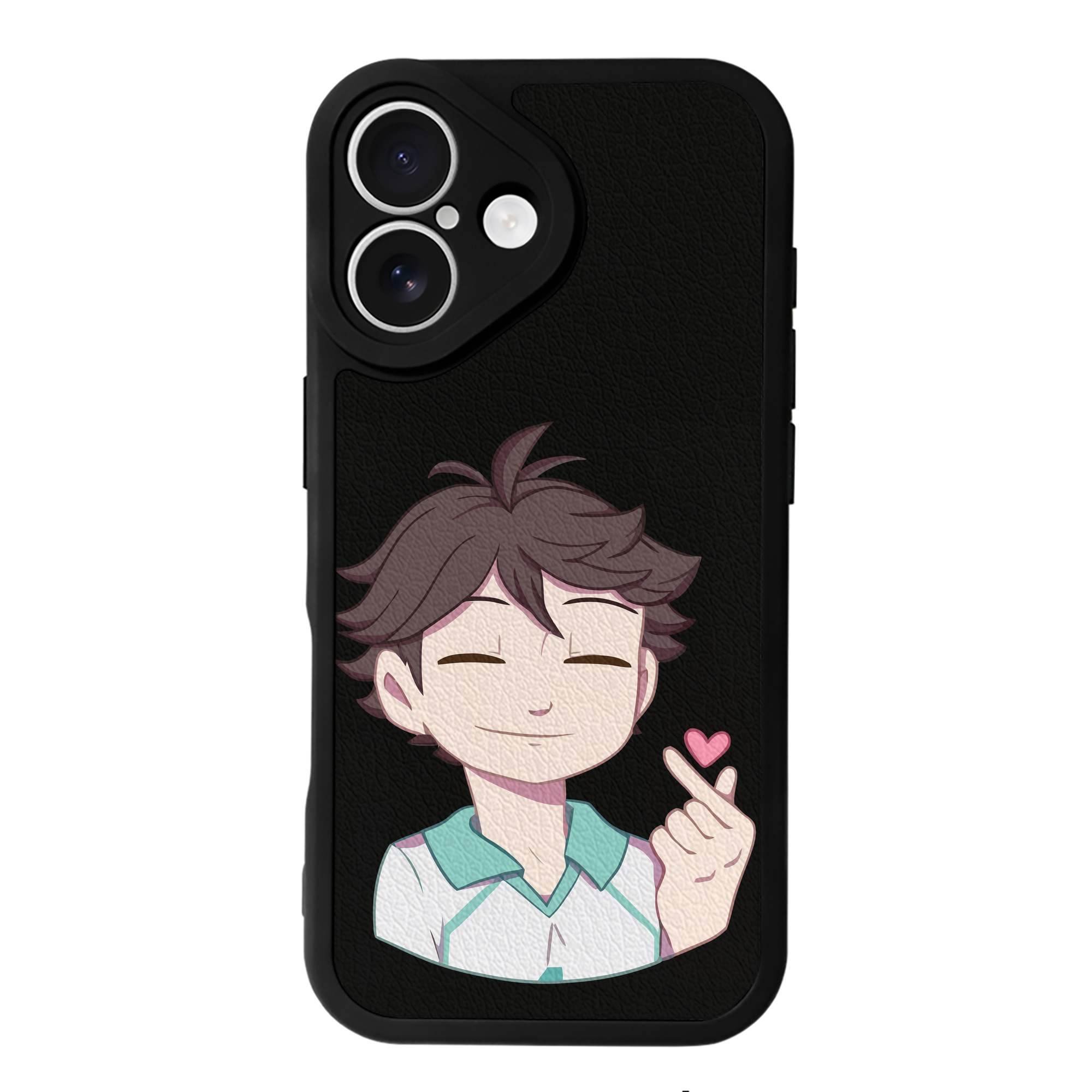 （画像用） ハイキュー!! Haikyu!! 【iPhone 16シリーズ対応】シリコンスマホケース（レザー調） 材質：シリコン
